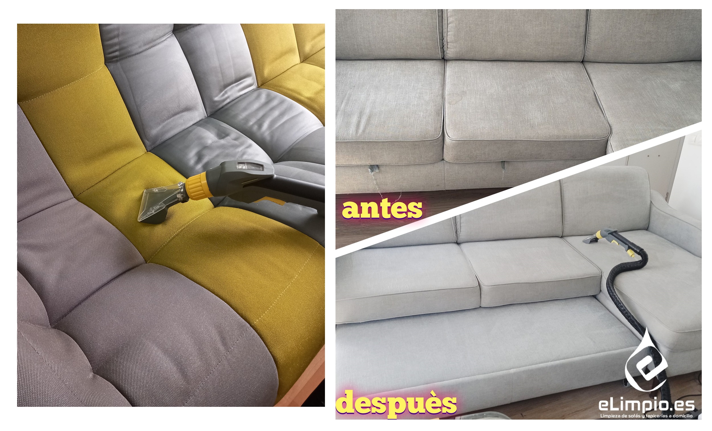 Servicio Limpieza de Sofás a domicilio en Valencia. Lavado de tapicerías 